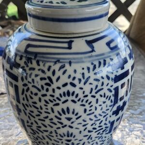 Blue and White Ceramic Vase